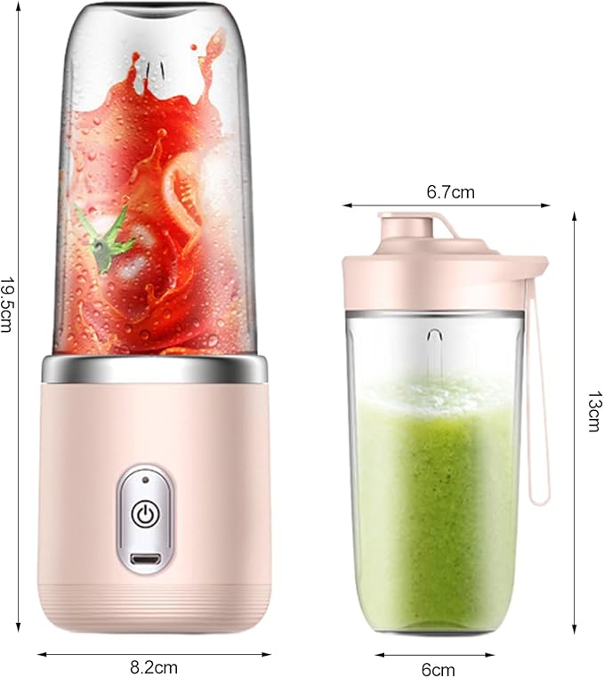 High Quality Twin Gear Portable Juice Blender Pink