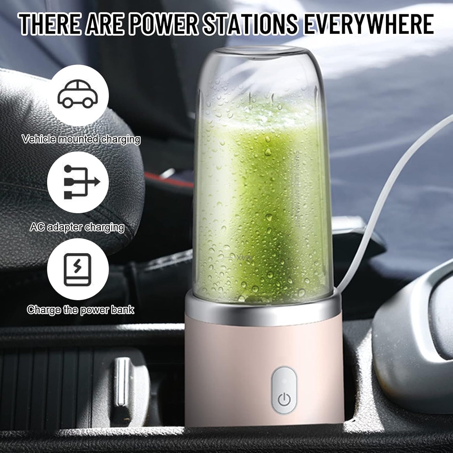 High Quality Twin Gear Portable Juice Blender Pink